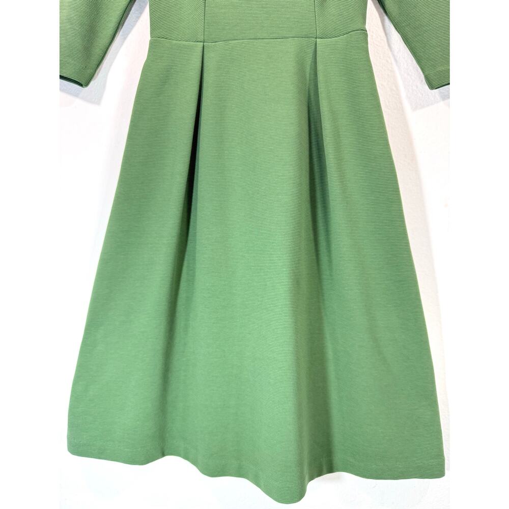 Boden Green Midi Dress with Pink Belt - Picture 6 of 13